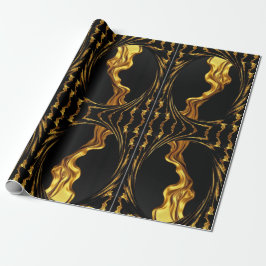 Papel De Regalo Achempong Zazzle: Luxury Swirl Abstract Art Gift W
