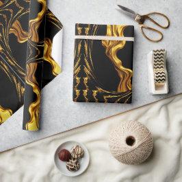 Papel De Regalo Achempong Zazzle: Regalo de arte abstracto de lujo