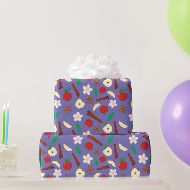 Papel De Regalo Acogedor espectáculo de acción de gracias de Apple (Regalos de fiesta)