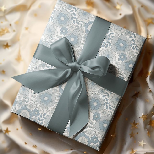 Papel De Regalo Acogedor Retro Groovy Boho Floral 80 (Subido por el creador)