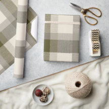Acolchado Estampado de Cuadros Oliva Beige de Aren