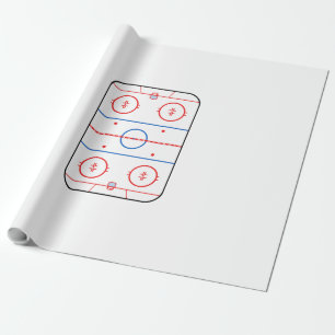 Papel De Regalo Acompañante de juego de hockey con diagrama de hie