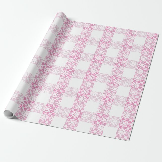 Papel De Regalo Acondicionamiento de la placa de encaje blanco ros (Desenrollado)