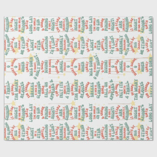 Papel De Regalo Acondicionamiento de papel_Navidades_O Noche Santa