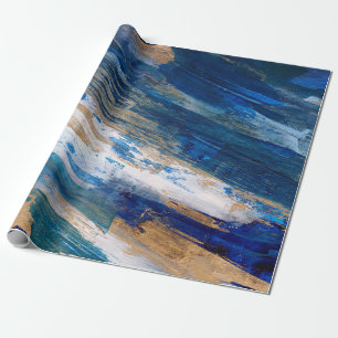 Papel De Regalo Acrylic painting. Trendy hand painted artwork. Mix