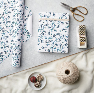 Papel De Regalo Acuarela Bohemia Teal