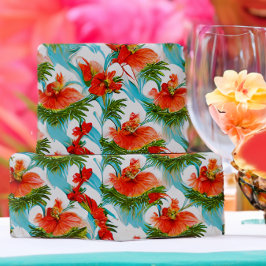 Papel De Regalo Acuarela Botánica Tropical Aloha Floral