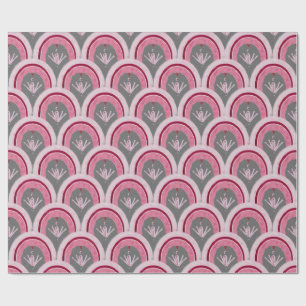 Papel De Regalo Acuarela Clásico Rosa Dibujado a Mano