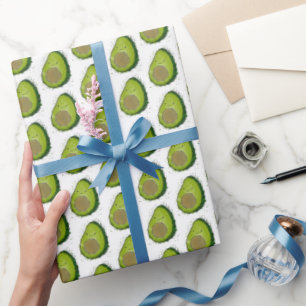 Papel De Regalo Acuarela Cuta Aguacate