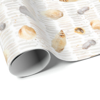 Papel De Regalo Acuarela De Aguas Marinas