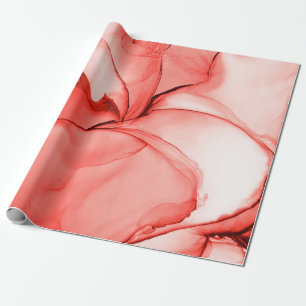 Papel De Regalo Acuarela de glamur. Efecto brillante Pastel. Pink