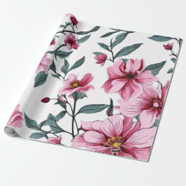 Papel De Regalo Acuarela de Pastel Blooms