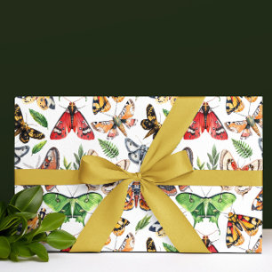 Papel De Regalo Acuarela de polilla