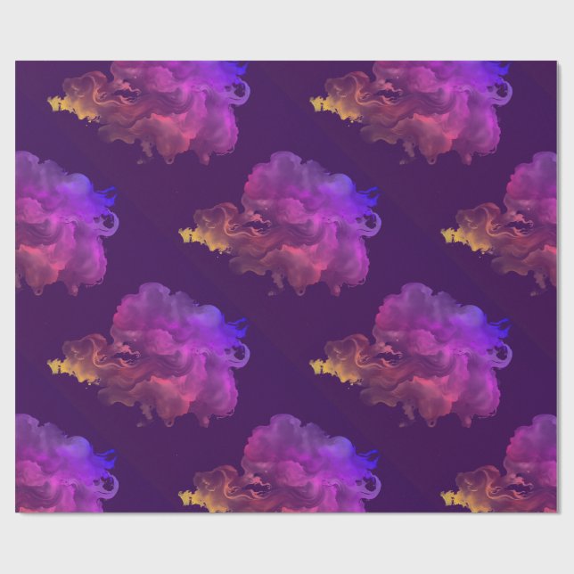 Papel De Regalo acuarela de terciopelo abstracto de bonito (Superficie plana)