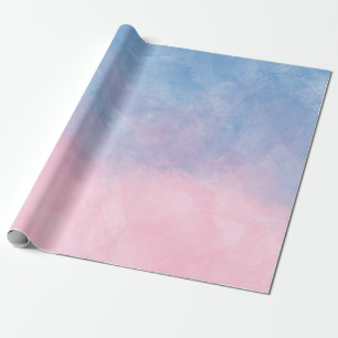 Papel De Regalo Acuarela del cuarzo color de rosa y de la