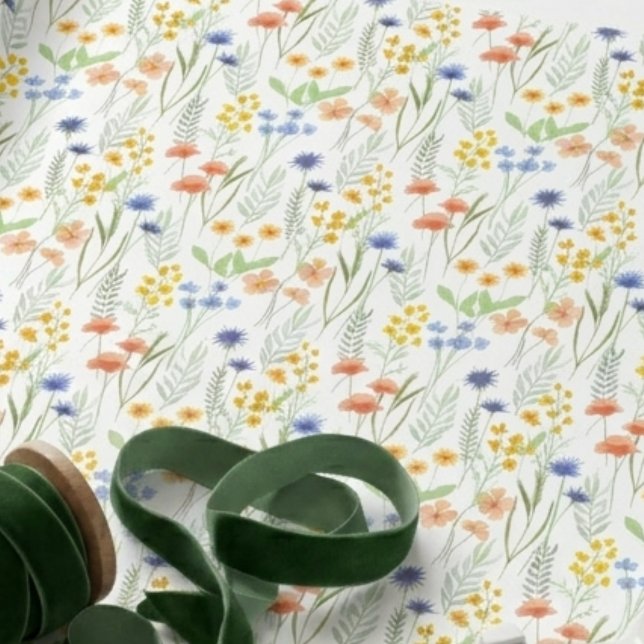 Papel De Regalo Acuarela Flor Silvestre  (Subido por el creador)