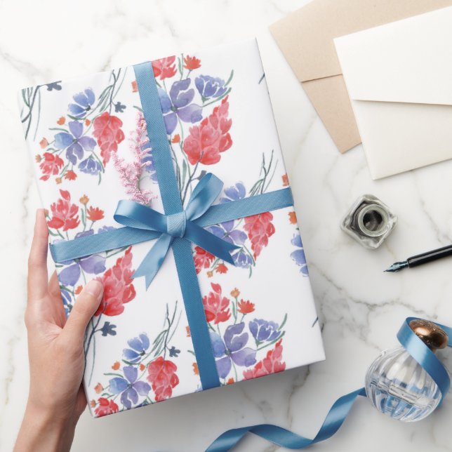 Papel De Regalo Acuarela, flores. (Regalar)