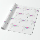 Papel De Regalo Acuarela Llama Kids Birthday Fiesta<br><div class="desc">Papel de envoltura de la fiesta de cumpleaños Cute Llama.</div>