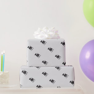 Papel De Regalo Acuarela Ministra Schnauzer Dog Mascota Animal