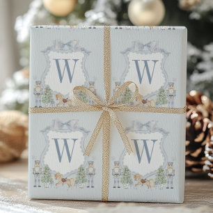 Papel De Regalo Acuarela Monograma Regalo inicial de Escudo Nutcra