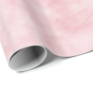 Papel De Regalo Acuarela rosada bonita de Rubor