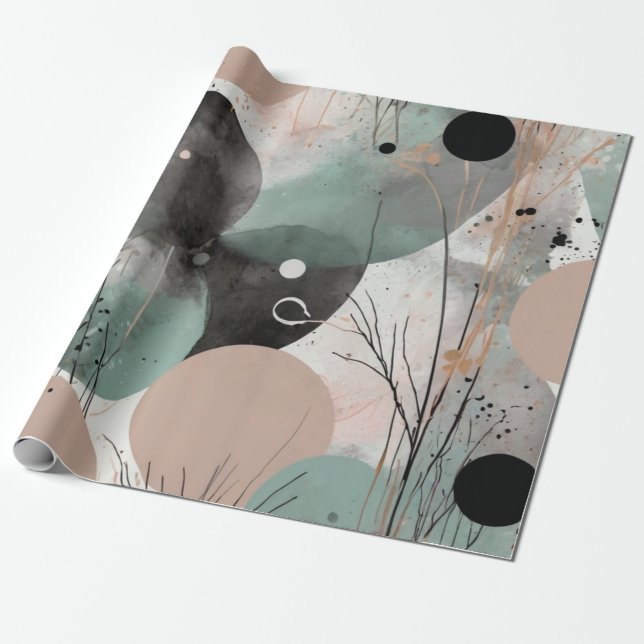 Papel De Regalo Acuarela sucia (Desenrollado)