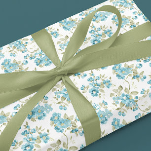 Papel De Regalo Acuario de color turquesa de color verde oliva