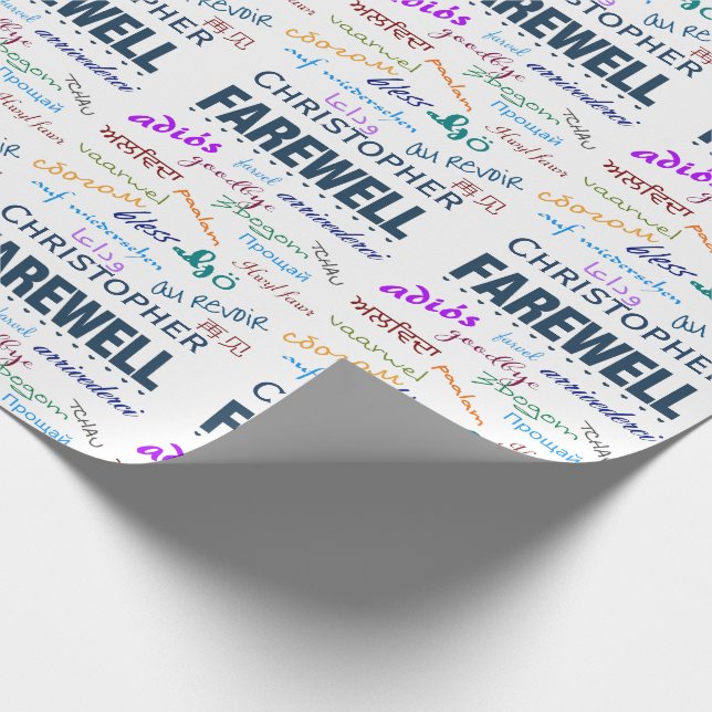 Papel De Regalo Adiós, adiós saliendo (Esquina)