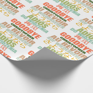 Papel De Regalo Adiós personalizada