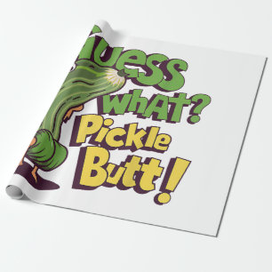 Papel De Regalo ¡Adivina qué_ Trasero de Pepino! Pepino Divertido