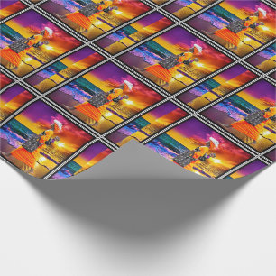 Papel De Regalo Admirando la puesta de sol