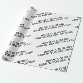 Papel De Regalo Adolescente oficial 13 Sueña gran motivación