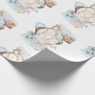 Papel De Regalo Adorable Baby Blue