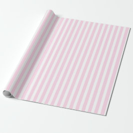 Papel De Regalo Adorable Baby Shower rayado rosado