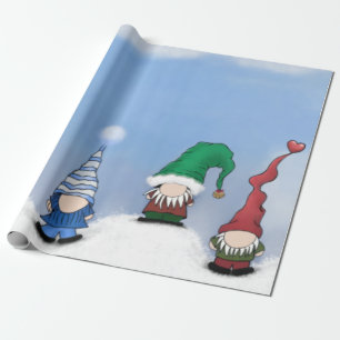 Papel De Regalo Adorable Gnome Posse