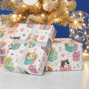 Papel de regalo adorable para mascotas Patrón de