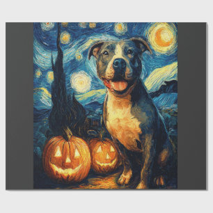 Papel De Regalo Adorable perro American Staffordshire Terrier Hall