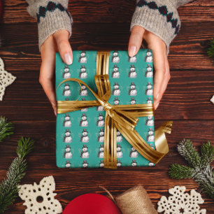 Papel De Regalo Adorable Snowman