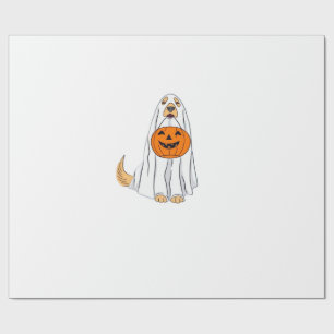 Papel De Regalo Adorable Spooky Golden Retriever Ghost Classic T-S
