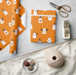 Papel De Regalo Adorable truco de Halloween o el tratamiento de fa