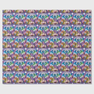 Papel De Regalo Adorables dragones arcoiris