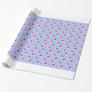 Papel De Regalo Adorables gatitos de Navidad en la nieve