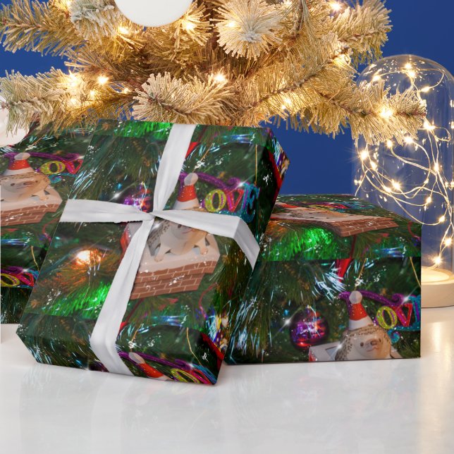 Papel De Regalo Adorables Navidades Cuidados En Un Árbol (Vacaciones)