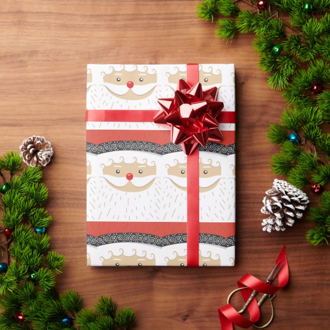 Papel De Regalo Adorables Navidades de vacaciones de Santa Claus (Regalo de vacaciones)