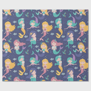 Papel De Regalo Adorables sirenas