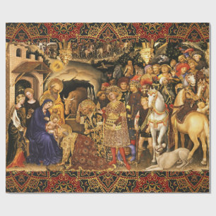 Papel De Regalo ADORACIÓN DE MAGI Gentile Da Fabriano, Navidades