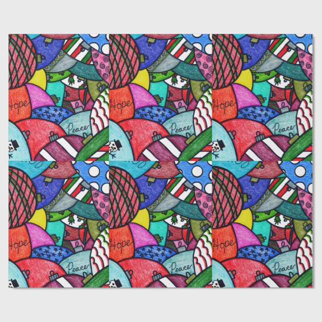 Papel De Regalo Adorning Ornaments (Superficie plana)