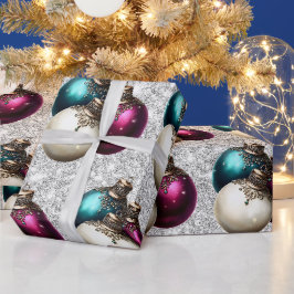 Papel De Regalo Adorno de Bola de Navidad Elegante