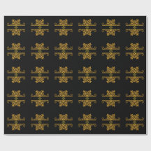 Adorno Floral Dorado Elegante Estilo Barroco