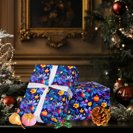 Papel De Regalo Adornos Brillantes Personalizados y Envoltura de N